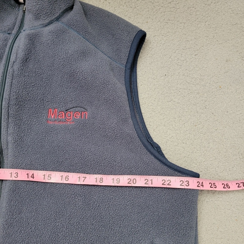 Patagonia Vest Mens Size XL Blue Synchilla Full Zip Fleece Pockets Embroidered - Picture 3 of 9